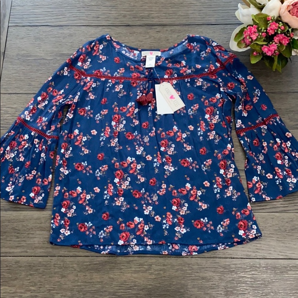 Kandy KISS girls floral tunic NWT